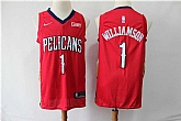 Pelicans 1 Zion Williamson Red Nike Swingman Jersey,baseball caps,new era cap wholesale,wholesale hats
